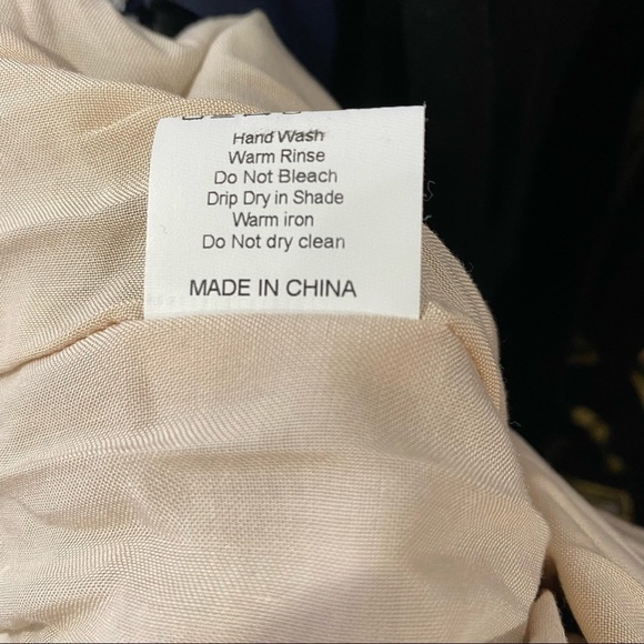 MORRISDAY Black & Gold High Neck Drop Waist Dress Small - Picture 9 of 10